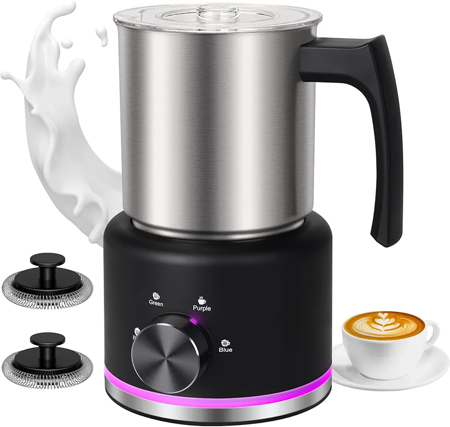 شیر گرم‌کن و فوم‌ساز برقی ByNaRIX مدل 4 در 1 | تهیه فوم حرفه‌ای برای لاته، کاپوچینو و هات چاکلت
