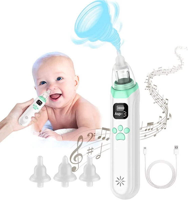 دستگاه مکنده بینی برقی کم‌صدا Baby Nasal Aspirator KA1001 | پاکسازی ایمن بینی نوزاد و کودک