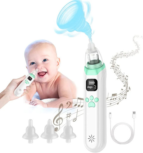 دستگاه مکنده بینی برقی کمصدا Baby Nasal Aspirator KA1001 | پاکسازی ایمن بینی نوزاد و کودک