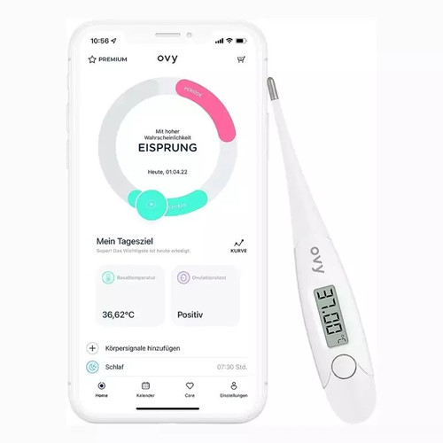 دماسنج پایه بدن Ovy | تبسنج دیجیتال تخمکگذاری و باروری با دقت 0.01 درجه