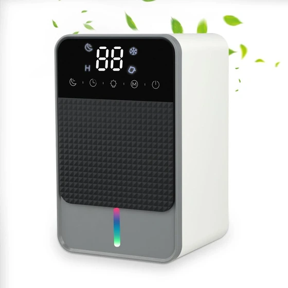 رطوبت گیر خانگی D1C | دستگاه رطوبت گیر کم‌صدا با مخزن 1200 میلی‌لیتری و نور LED