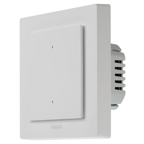 کلید هوشمند دیواری Aqara Light Switch H2 EU دو دکمه تک کانال (2 Buttons 1 Channel)