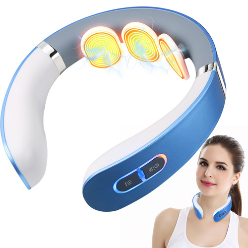 ماساژور گردن هوشمند AST-905H | ماساژور گردن EMS/TENS با گرمایش و ریموت کنترل
