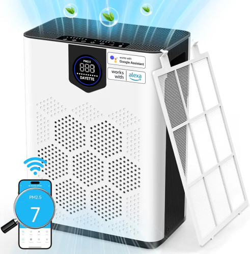 دستگاه تصفیه هوای هوشمند DAYETTE AP402 | تصفیه هوا با فیلتر H14 HEPA و WiFi