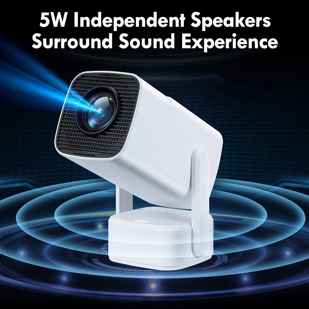 ویدئو پروژکتور هوشمند SEPYMP Portable Projector | پروژکتور Full HD با اندروید، Wi-Fi 6 و بلوتوث