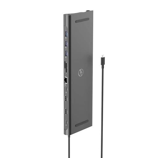 داک استیشن USB-C یازده کاره (11-in-1 USB-C Docking Station) | هاب چندمنظوره Type-C با HDMI 4K، VGA، LAN و شارژ 100 وات