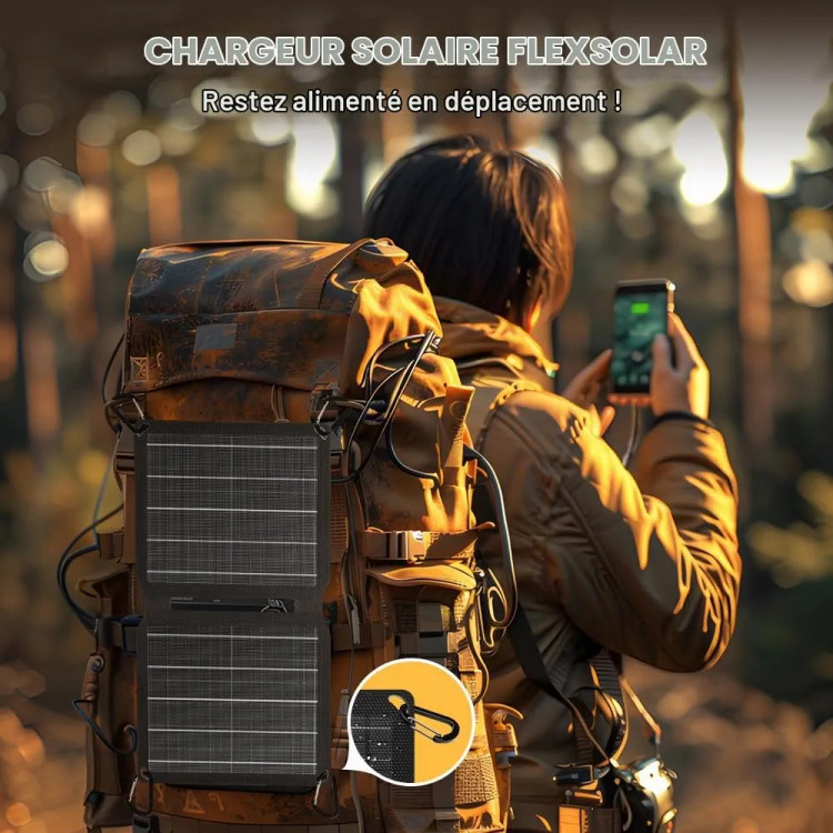 شارژر خورشیدی منعطف FLEXSOLAR E10MINI