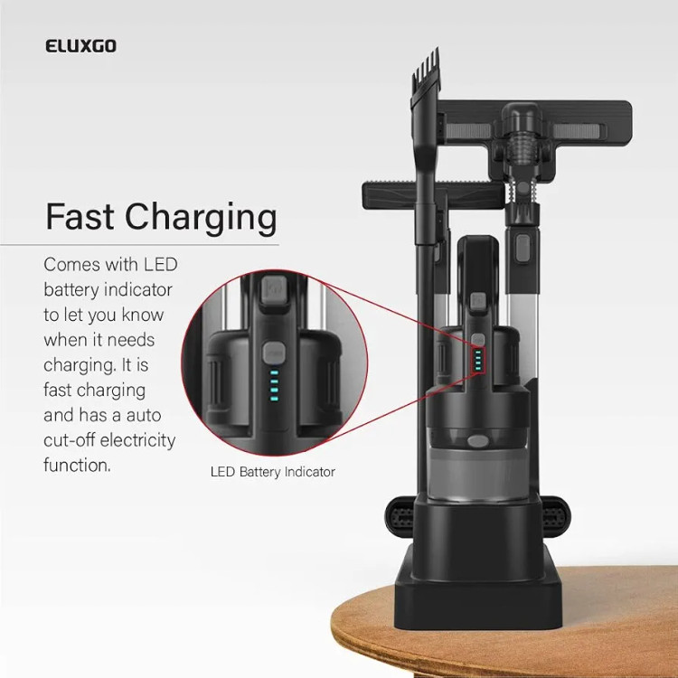 جاروبرقی شارژی Eluxgo EC27؛ سبک، قدرتمند و مناسب نظافت روزمره