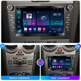 مانیتور اندروید ۱۴ اوپل کورسا ESSGOO با اپل کارپلی و GPS